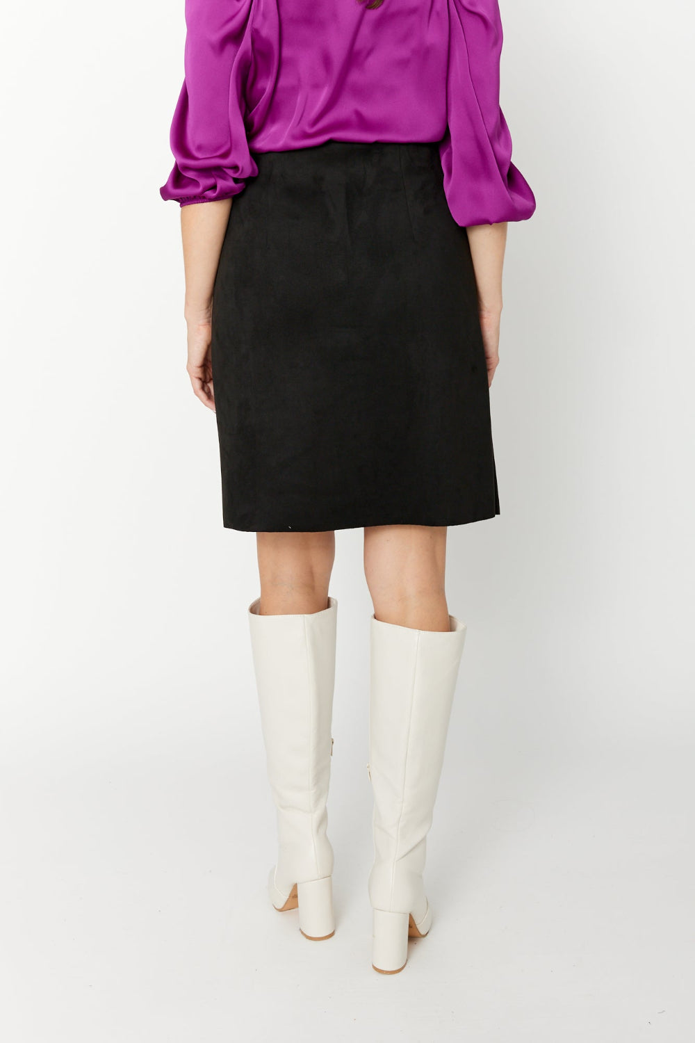 Joseph Ribkoff Buttoned Mini Pencil Skirt 243238